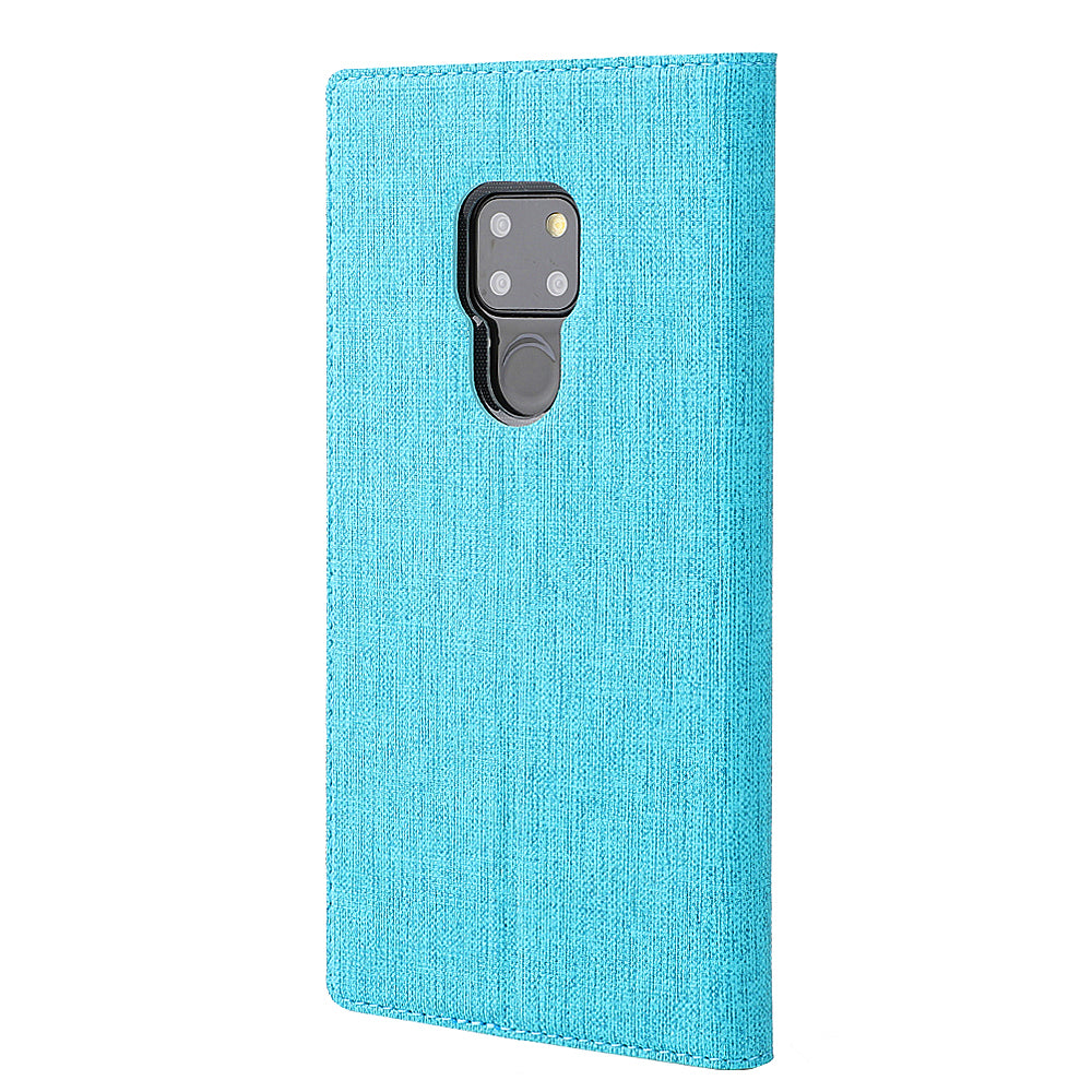 VILI DMX Window View Cross Texture Leather Phone Cover for Huawei Mate 20