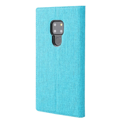 VILI DMX Window View Cross Texture Leather Phone Cover for Huawei Mate 20