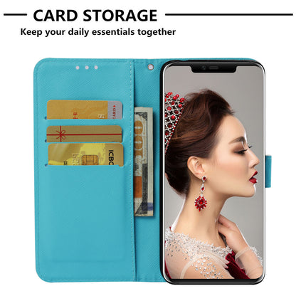 Pattern Printing Leather Magnetic Stand Case for Huawei Mate 20 Pro