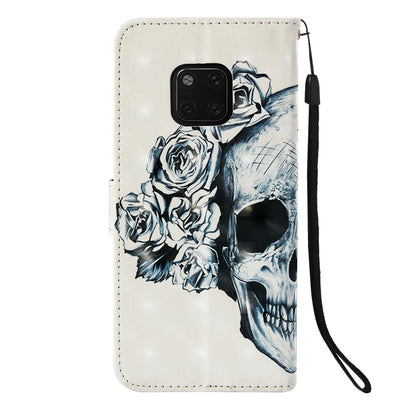 Pattern Printing Leather Magnetic Stand Case for Huawei Mate 20 Pro