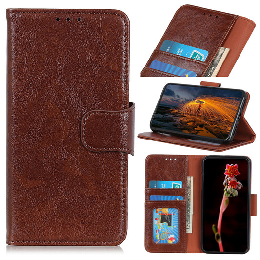 Textured Split Leather Wallet Cover for Huawei Honor 10 Lite / P Smart (2019)