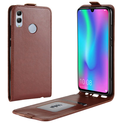 Crazy Horse Vertical Leather Card Holder Case for Huawei Honor 10 Lite / P Smart (2019)