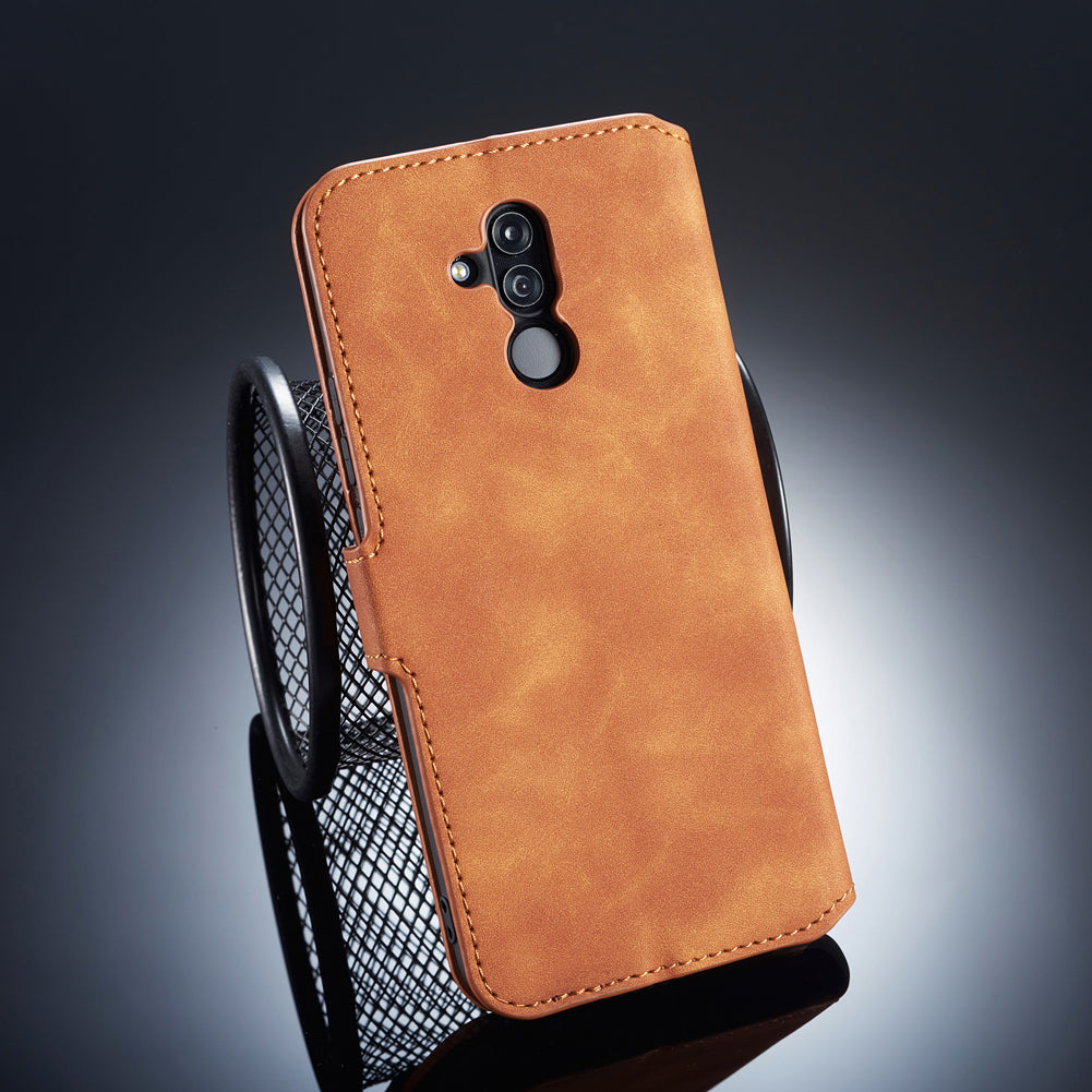 DG.MING Retro Style Leather Stand Protective Case for Huawei Mate 20 Lite