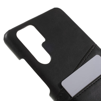 [Double Card Slots] PU Leather Coated PC Phone Cover for Huawei P30 Pro