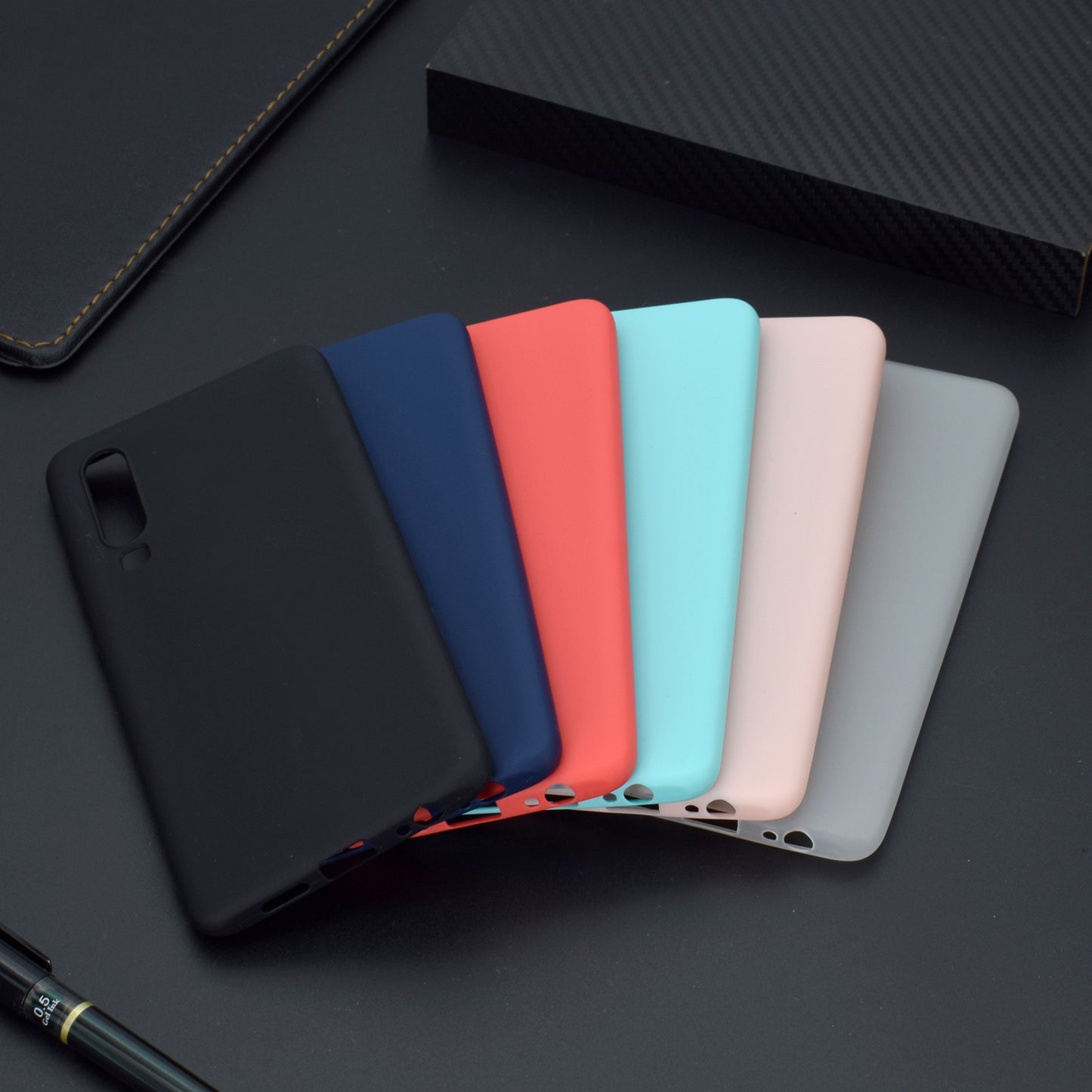 Solid Color Matte TPU Cell Phone Case for Huawei P30