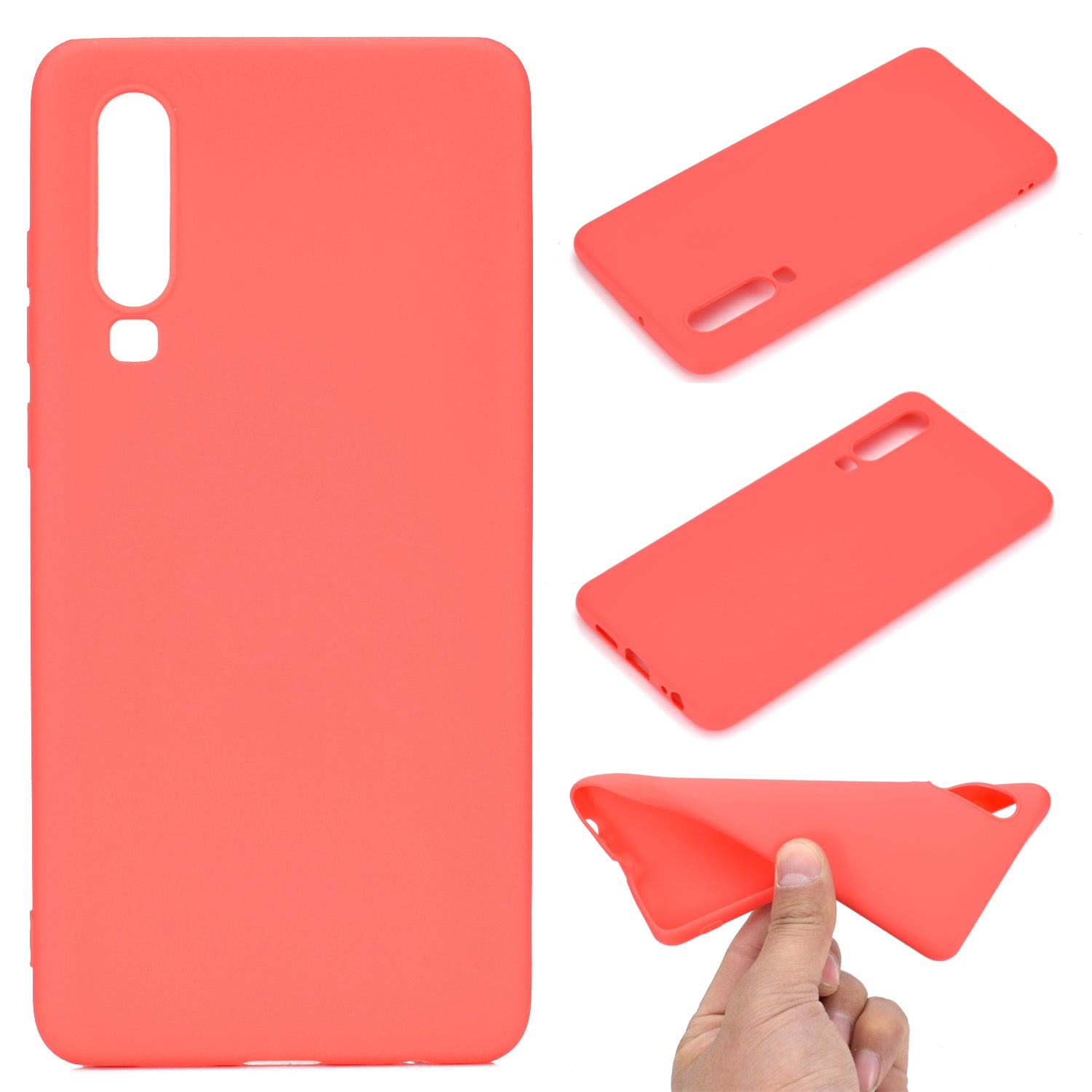 Solid Color Matte TPU Cell Phone Case for Huawei P30