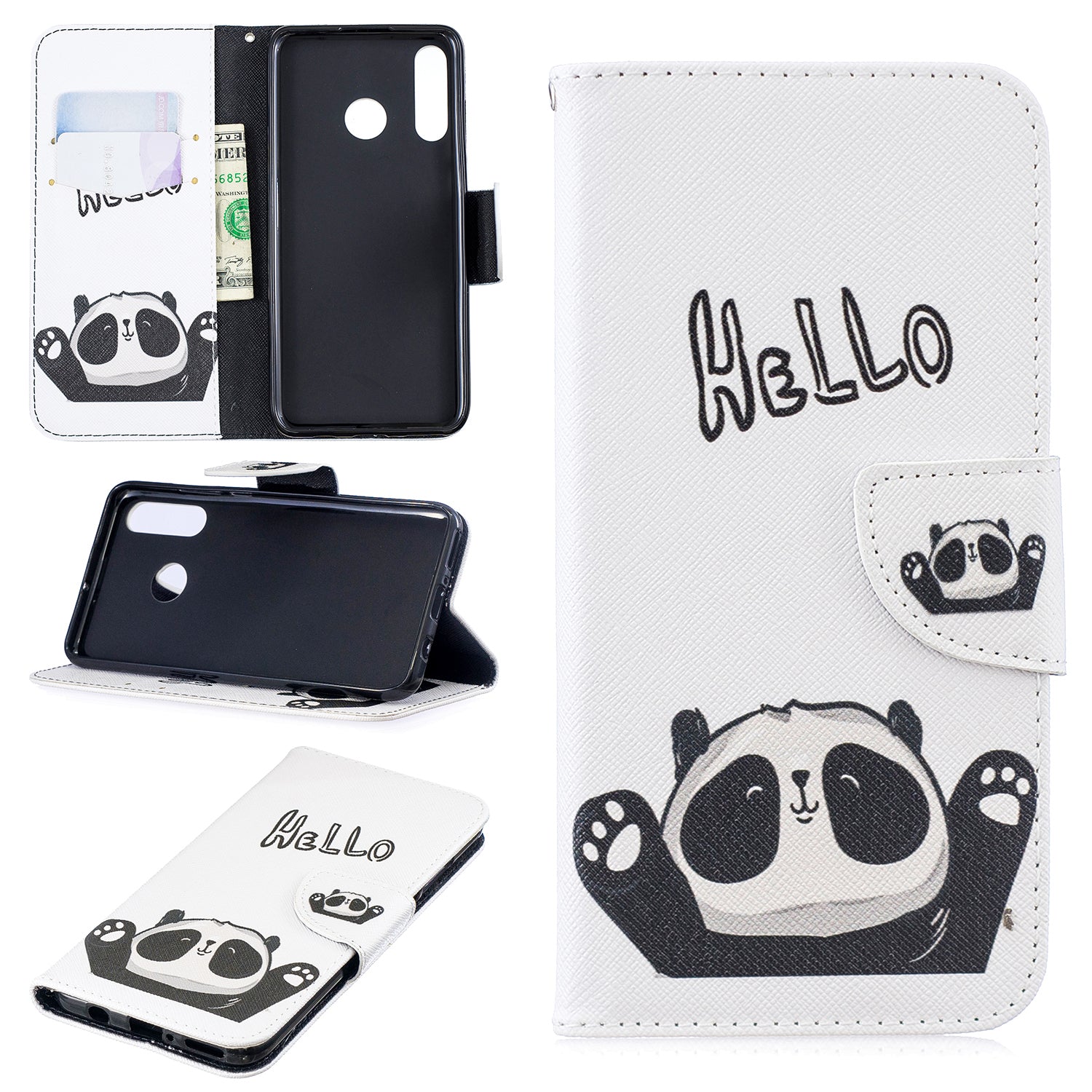 [Pattern Printing] Leather Wallet Protective Case for Huawei P30 Lite