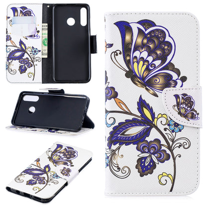 [Pattern Printing] Leather Wallet Protective Case for Huawei P30 Lite