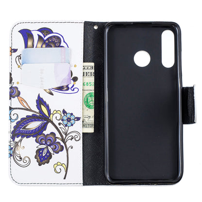 [Pattern Printing] Leather Wallet Protective Case for Huawei P30 Lite