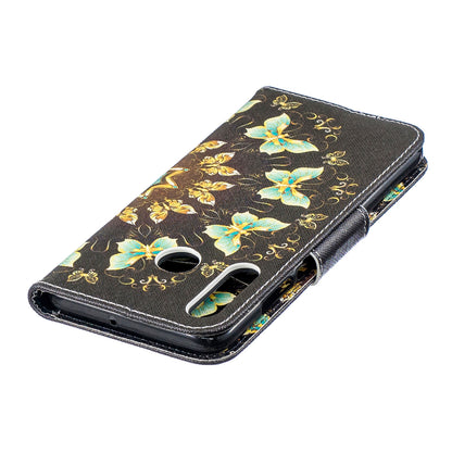 [Pattern Printing] Leather Wallet Protective Case for Huawei P30 Lite