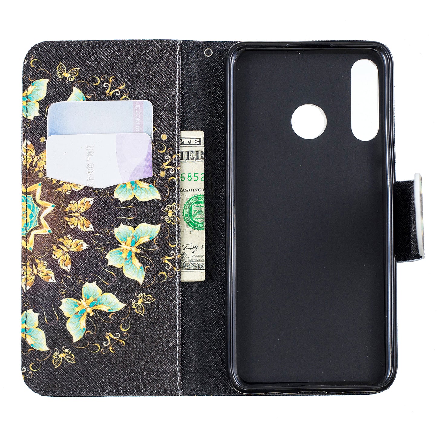 [Pattern Printing] Leather Wallet Protective Case for Huawei P30 Lite