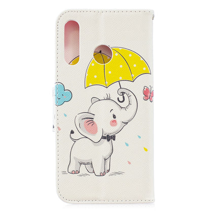 [Pattern Printing] Leather Wallet Protective Case for Huawei P30 Lite