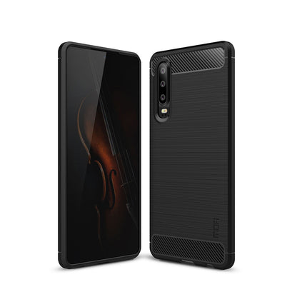 MOFI Carbon Fiber Texture Brushed TPU Case for Huawei P30