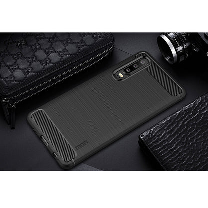 MOFI Carbon Fiber Texture Brushed TPU Case for Huawei P30