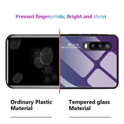 [Gradient Color] Glass + TPU + PC Hybrid Back Case for Huawei P30