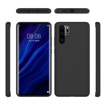 Liquid Silicone Phone Case for Huawei P30 Pro, Microfiber Lining Cushion Texture Protective Anti-Scratch Cover