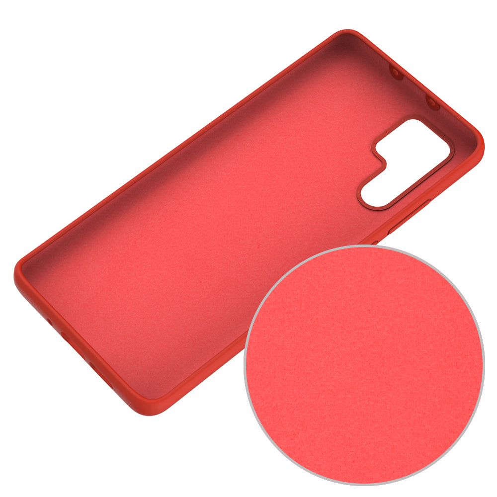 Liquid Silicone Phone Case for Huawei P30 Pro, Microfiber Lining Cushion Texture Protective Anti-Scratch Cover