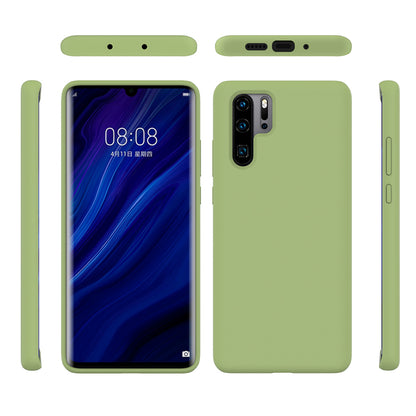 Liquid Silicone Phone Case for Huawei P30 Pro, Microfiber Lining Cushion Texture Protective Anti-Scratch Cover