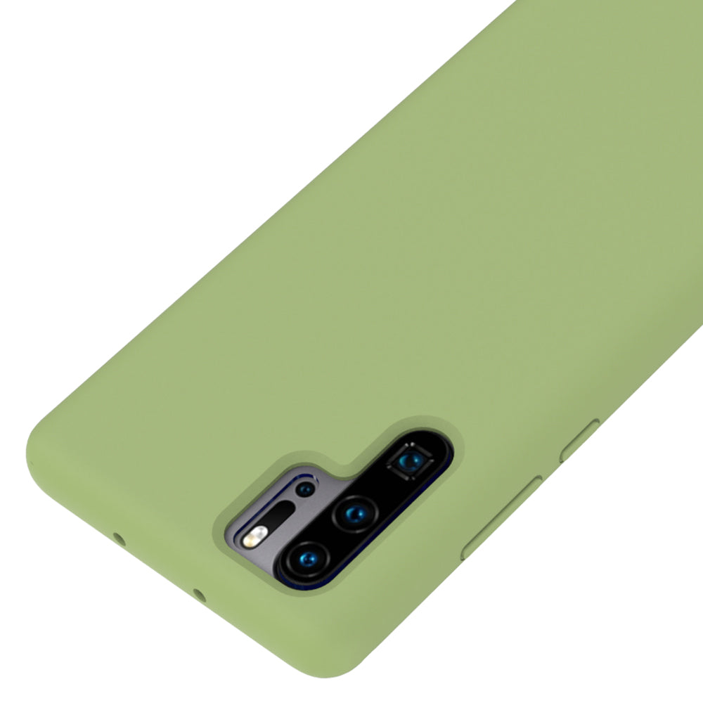 Liquid Silicone Phone Case for Huawei P30 Pro, Microfiber Lining Cushion Texture Protective Anti-Scratch Cover