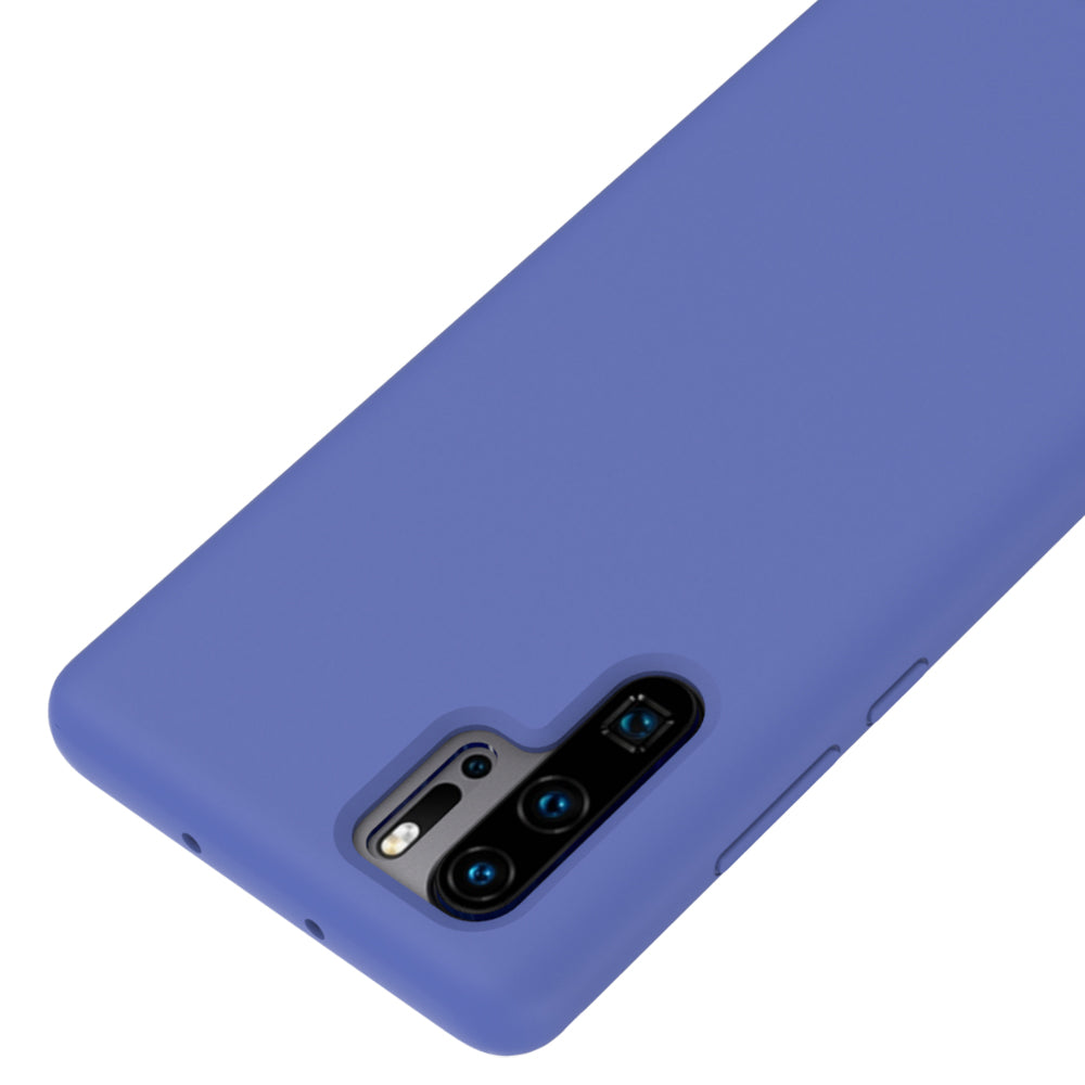 Liquid Silicone Phone Case for Huawei P30 Pro, Microfiber Lining Cushion Texture Protective Anti-Scratch Cover