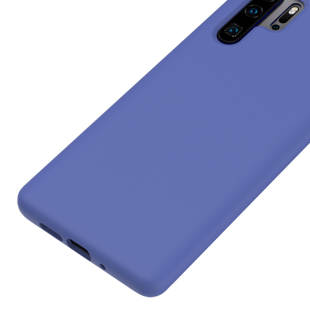 Liquid Silicone Phone Case for Huawei P30 Pro, Microfiber Lining Cushion Texture Protective Anti-Scratch Cover