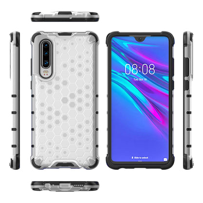 Honeycomb Pattern Shock-proof TPU + PC Hybrid Phone Case for Huawei P30