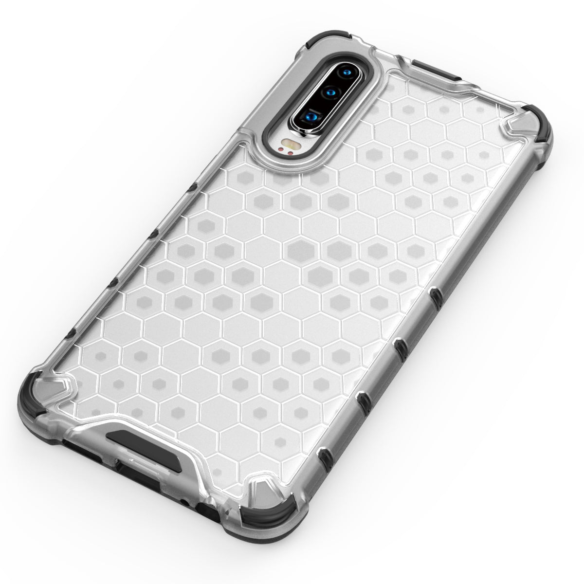 Honeycomb Pattern Shock-proof TPU + PC Hybrid Phone Case for Huawei P30