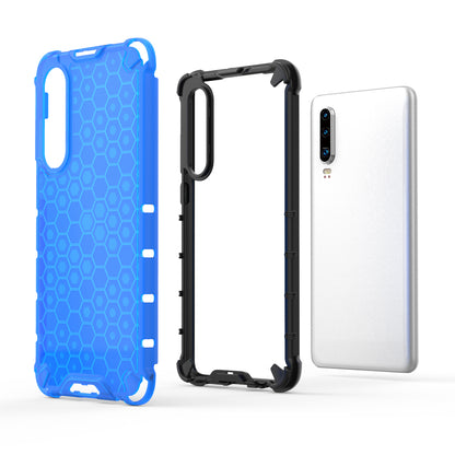 Honeycomb Pattern Shock-proof TPU + PC Hybrid Phone Case for Huawei P30