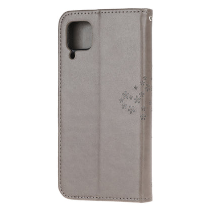 For Huawei P40 Lite/nova 7i/nova 6 SE Imprint Tree Owl Leather Wallet Stand Shell