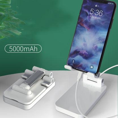 T2 2 in 1 Foldable Phone Stand Mount 5000mAh Power Bank