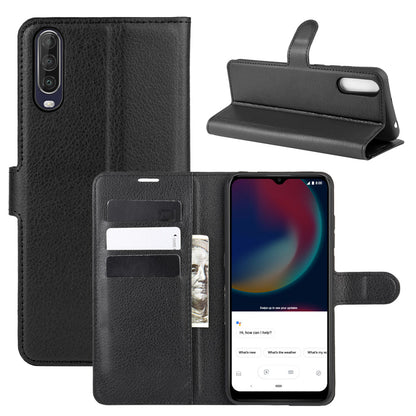 Litchi Surface Shell Leather Case for Wiko View 4/View 4 Lite