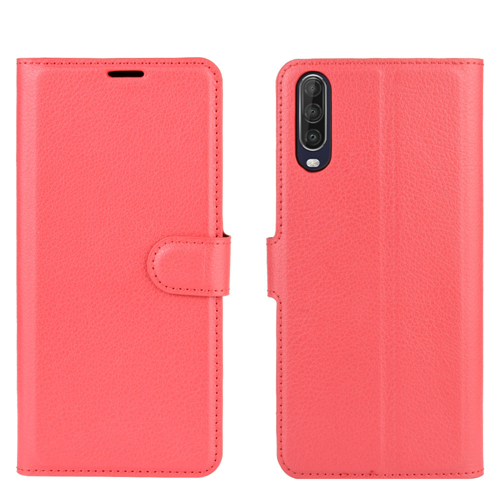 Litchi Surface Shell Leather Case for Wiko View 4/View 4 Lite