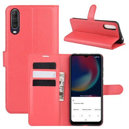 Litchi Surface Shell Leather Case for Wiko View 4/View 4 Lite