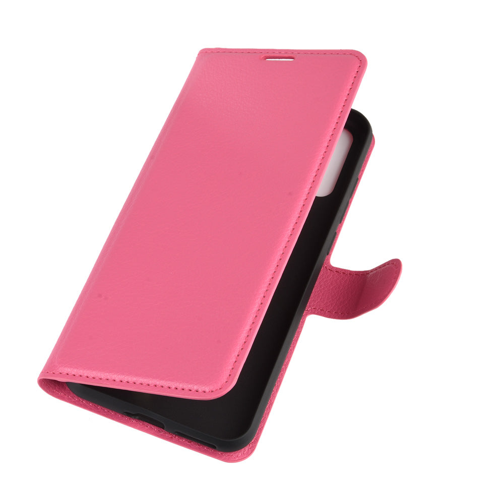 Litchi Surface Shell Leather Case for Wiko View 4/View 4 Lite