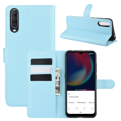 Litchi Surface Shell Leather Case for Wiko View 4/View 4 Lite