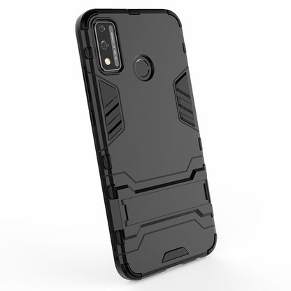 Plastic + TPU Hybrid Case with Kickstand for Honor 9X Lite