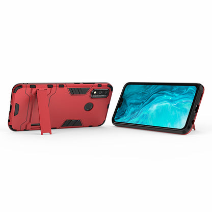 Plastic + TPU Hybrid Case with Kickstand for Honor 9X Lite