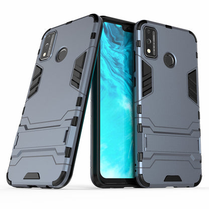 Plastic + TPU Hybrid Case with Kickstand for Honor 9X Lite