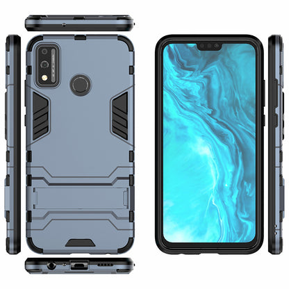 Plastic + TPU Hybrid Case with Kickstand for Honor 9X Lite