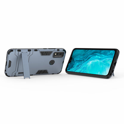 Plastic + TPU Hybrid Case with Kickstand for Honor 9X Lite