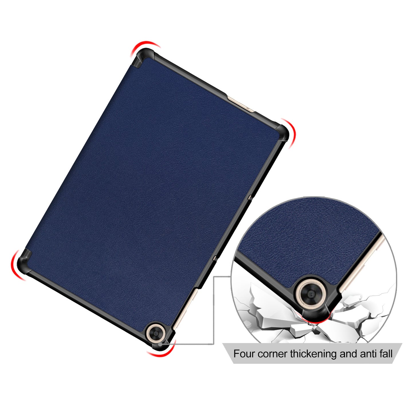 Leather Tri-fold Stylish Tablet Case for Huawei Matepad T10S /T10 / Honor Pad 6