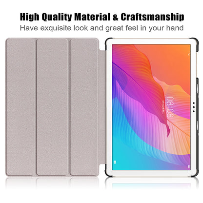 Leather Tri-fold Stylish Tablet Case for Huawei Matepad T10S /T10 / Honor Pad 6