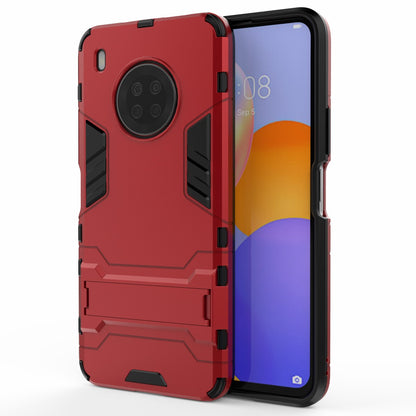 For Huawei Y9a Plastic + TPU 2 in 1 Hybrid Cell Phone Case with Kickstand