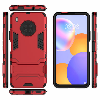 For Huawei Y9a Plastic + TPU 2 in 1 Hybrid Cell Phone Case with Kickstand