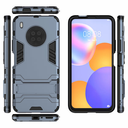 For Huawei Y9a Plastic + TPU 2 in 1 Hybrid Cell Phone Case with Kickstand