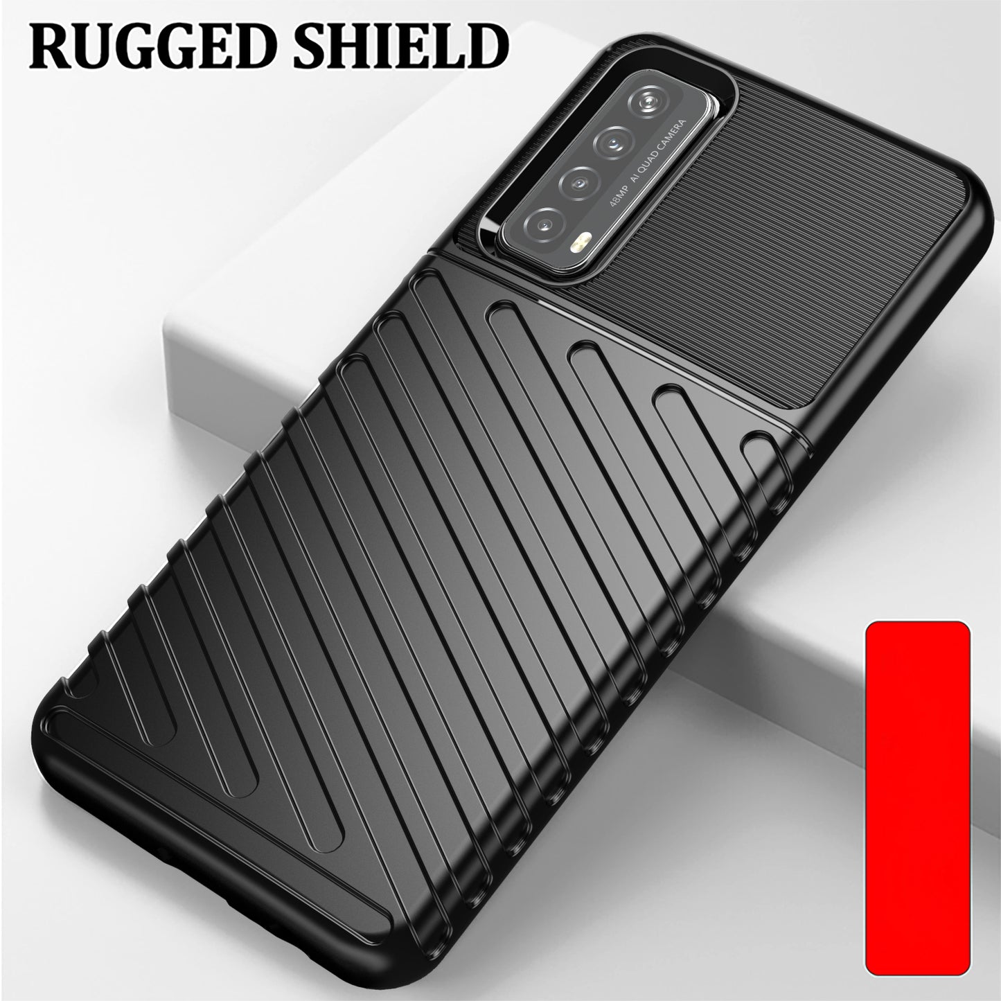 Thunder Series Twill Grain TPU Cover for Huawei P smart 2021/Y7a Case