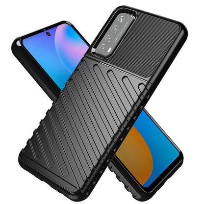 Thunder Series Twill Grain TPU Cover for Huawei P smart 2021/Y7a Case