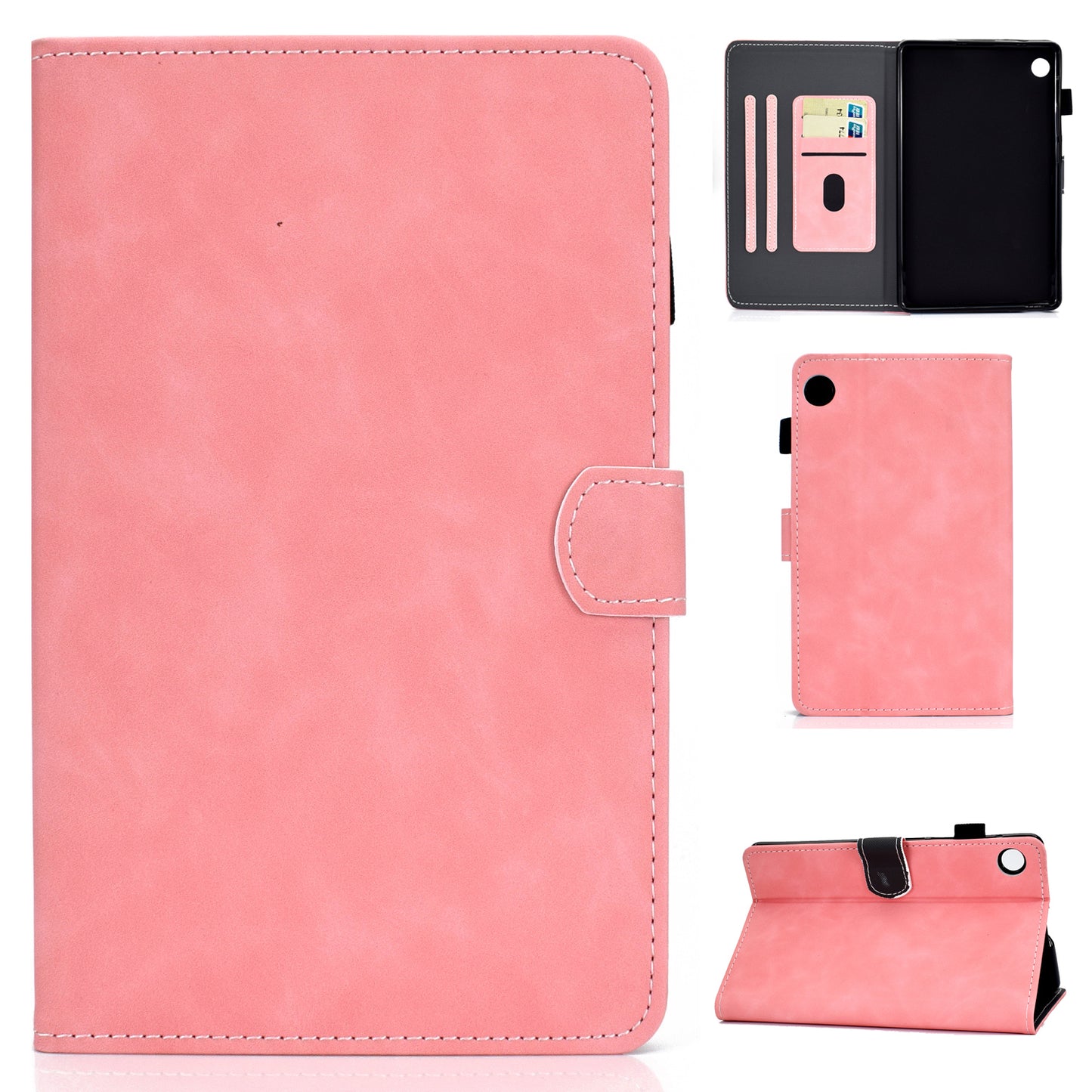 Microfiber Leather + Soft TPU Inner with Stand Case and Card Slots for Huawei MatePad T10/T10S