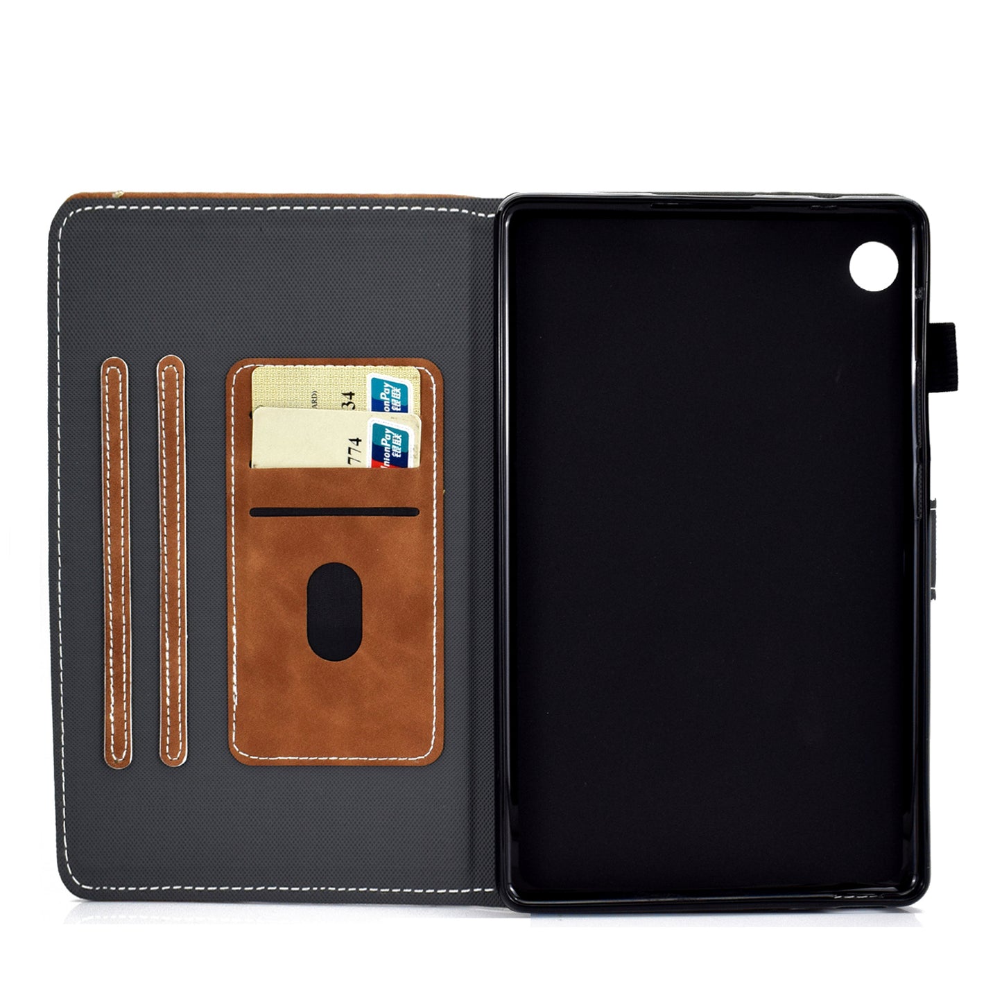 Microfiber Leather + Soft TPU Inner with Stand Case and Card Slots for Huawei MatePad T10/T10S