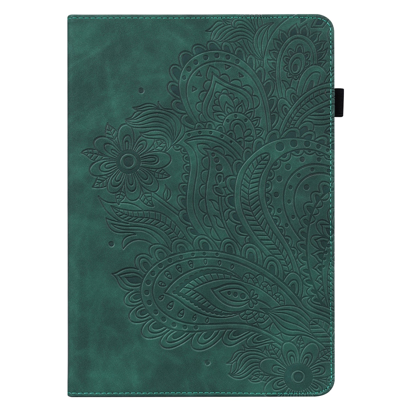 Leather Wallet Stand Tablet Protective Shell with Peacock Flower Pattern Imprinting for Huawei MatePad 10.4 (2020)/(2022)/Honor V6